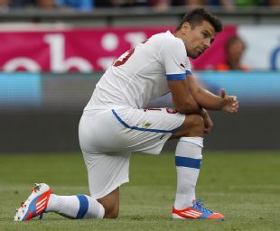Milan Baros is nursing a thigh injury